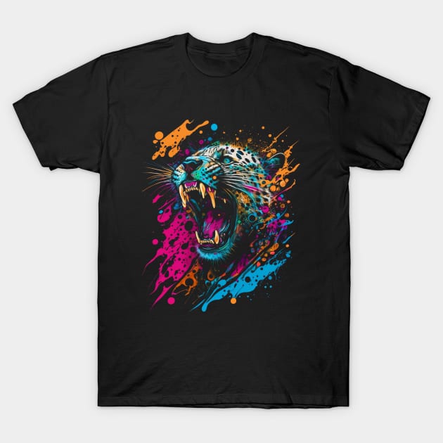 The Cursed of Leopard - Pop Art Style T-Shirt by HijriFriza